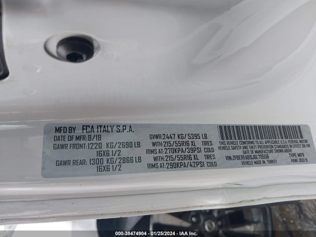 RAM Promaster City Tradesman 2018 ZFBERFAB9J6L70556 Image 9