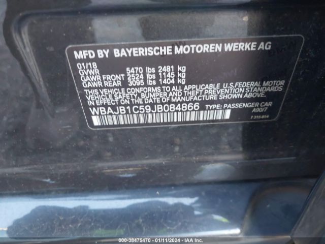 WBAJB1C59JB084866 BMW 530e Xdrive Iperformance