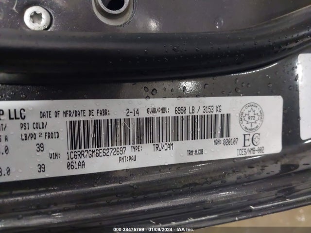RAM 1500 Slt 2014 1C6RR7GM6ES272697 Image 9