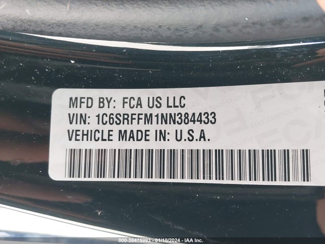 RAM 1500 Lone Star  4x4 5'7 Box 2022 1C6SRFFM1NN384433 Image 9