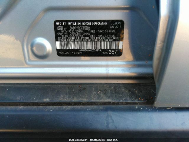 2017 MITSUBISHI OUTLANDER SPORT JA4AR3AWXHZ058939 Photo 8