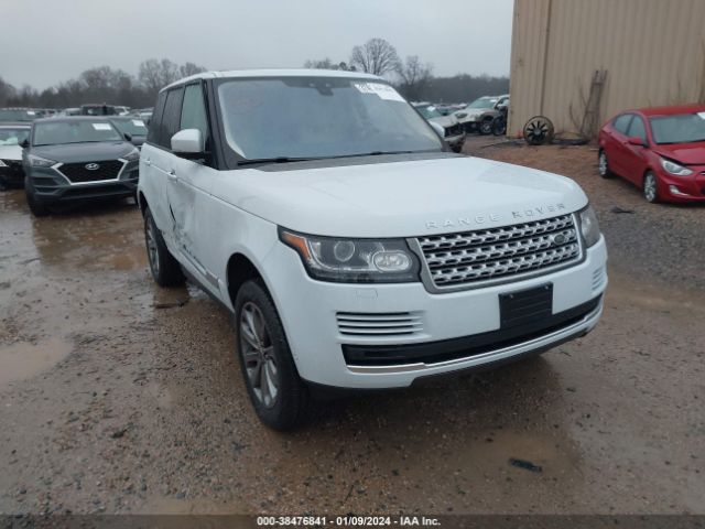 Auction sale of the 2017 Land Rover Range Rover 3.0l V6 Supercharged Hse, vin: SALGS2FV5HA327726, lot number: 38476841