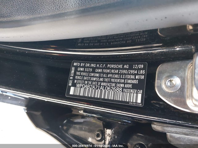 2010 PORSCHE PANAMERA WP0AB2A71AL062688 Photo 8