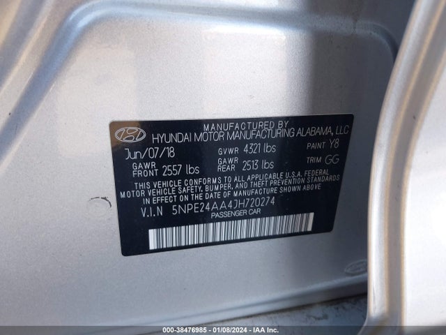 Hyundai SONATA ECO 2018 5NPE24AA4JH720274 Image 9