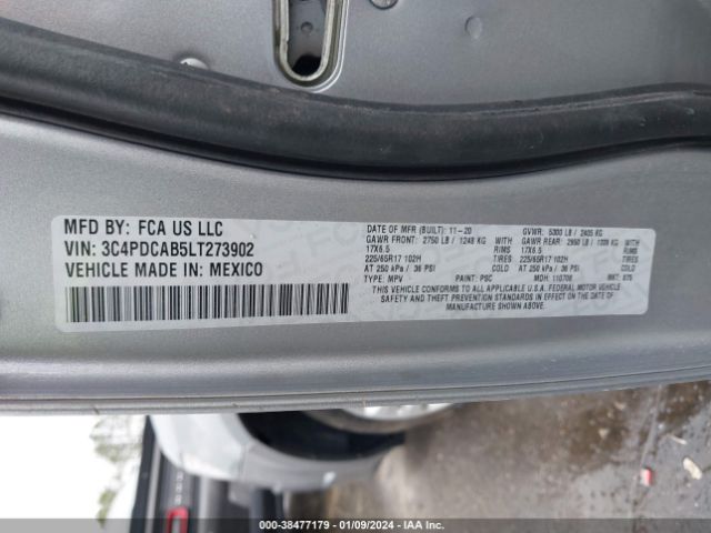 3C4PDCAB5LT273902 Dodge Journey Se Value
