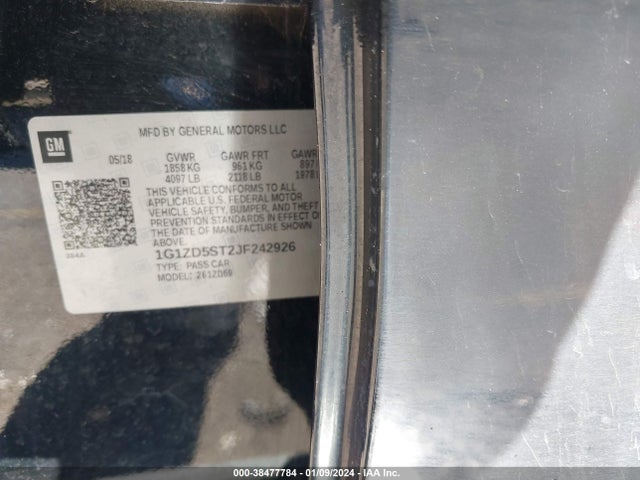 Chevrolet MALIBU LT 2018 1G1ZD5ST2JF242926 Image 9