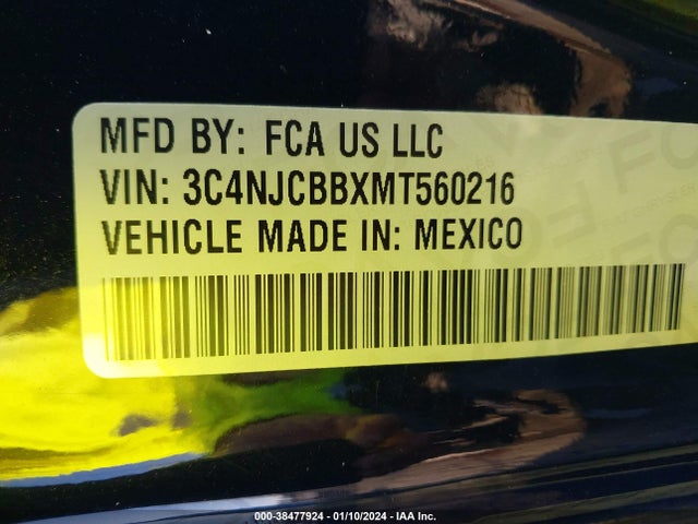 Jeep Compass Latitude Fwd 2021 3C4NJCBBXMT560216 Image 9