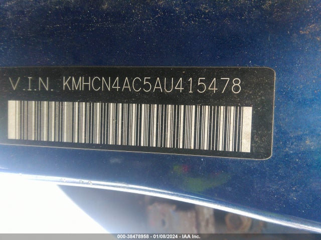2010 HYUNDAI ACCENT GLS VIN: KMHCN4AC5AU415478