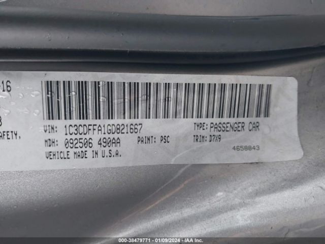 1C3CDFFA1GD821667 Dodge Dart Sxt Sport