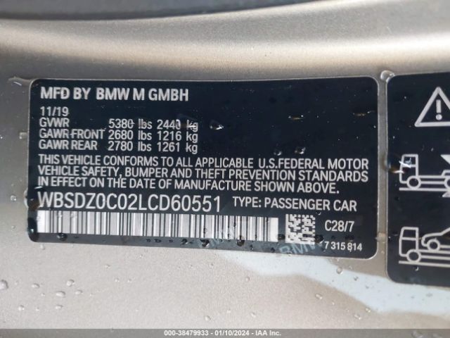 WBSDZ0C02LCD60551 BMW M8 Competition