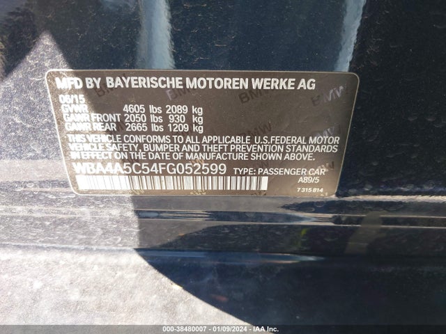 BMW 428 Gran Coupe 2015 WBA4A5C54FG052599 Image 9