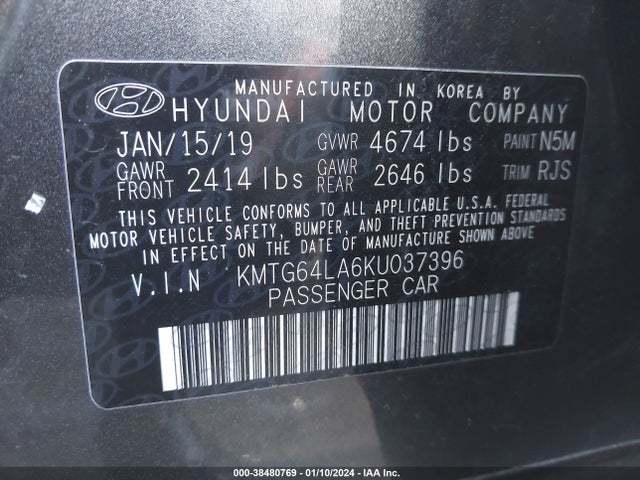 Genesis G70 2.0t Advanced 2019 KMTG64LA6KU037396 Image 9
