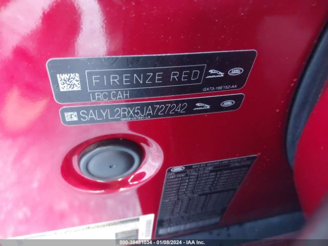 SALYL2RX5JA727242 Land Rover Range Rover Velar P250 Se R-dynamic