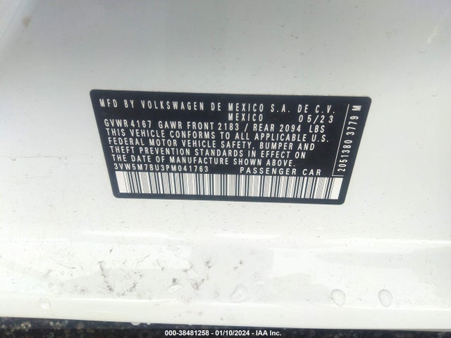 3VW5M7BU3PM041763 Volkswagen Jetta 1.5t S