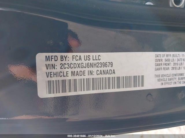 Dodge Charger Scat Pack 2022 2C3CDXGJ6NH239679 Image 9