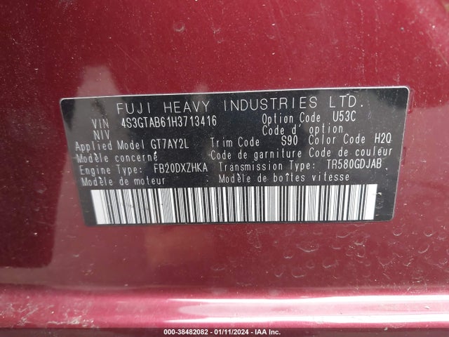 Subaru Impreza 2.0i Premium 2017 4S3GTAB61H3713416 Image 9