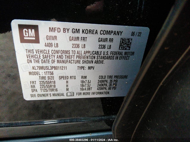 Chevrolet Trailblazer Awd Rs 2023 KL79MUSL3PB011211 Image 9