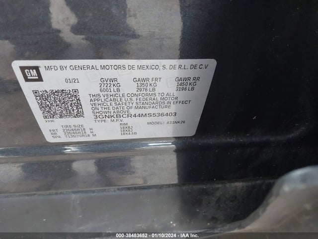 Chevrolet Blazer Fwd 2lt 2021 3GNKBCR44MS536403 Image 9