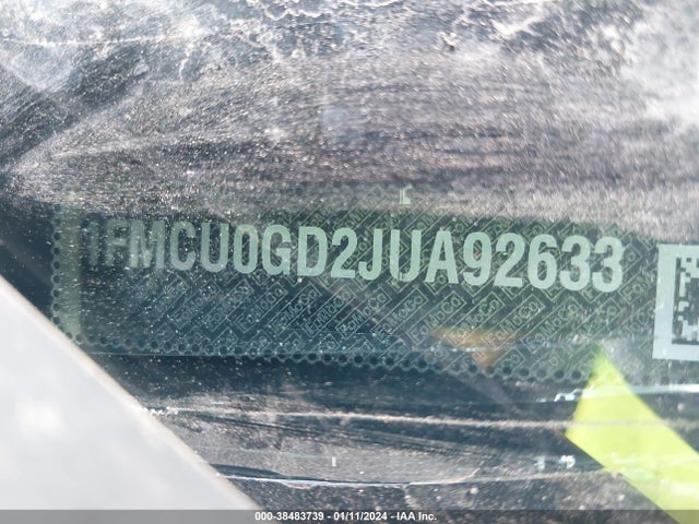 Ford ESCAPE SE 2018 1FMCU0GD2JUA92633 Image 9
