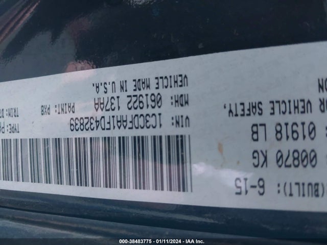 Dodge DART SE 2015 1C3CDFAA1FD432839 Image 9