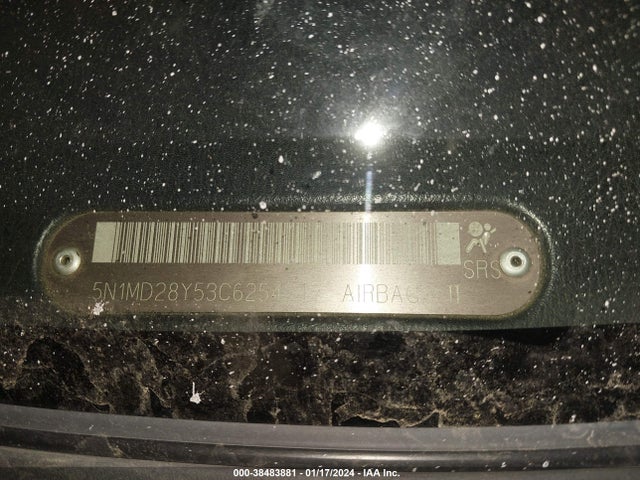 2003 NISSAN XTERRA SE VIN: 5N1MD28Y53C625424