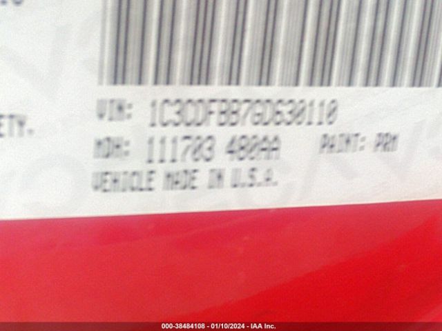 1C3CDFBB7GD630110 Dodge DART SXT