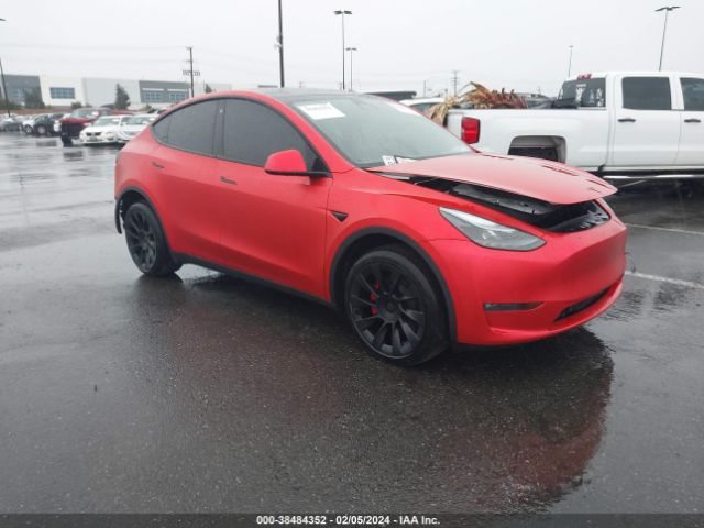 2022 TESLA MODEL Y 7SAYGDEE1NF538325