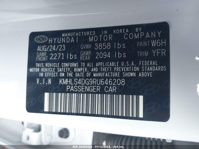 Hyundai ELANTRA SEL 2024 KMHLS4DG9RU646208 Image 9