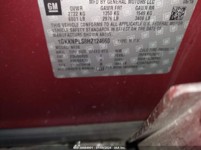1GKKNPLS8HZ124660 GMC Acadia Denali