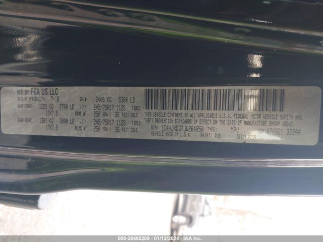 1C4HJXDG7JW264850 Jeep Wrangler Unlimited Sport 4x4