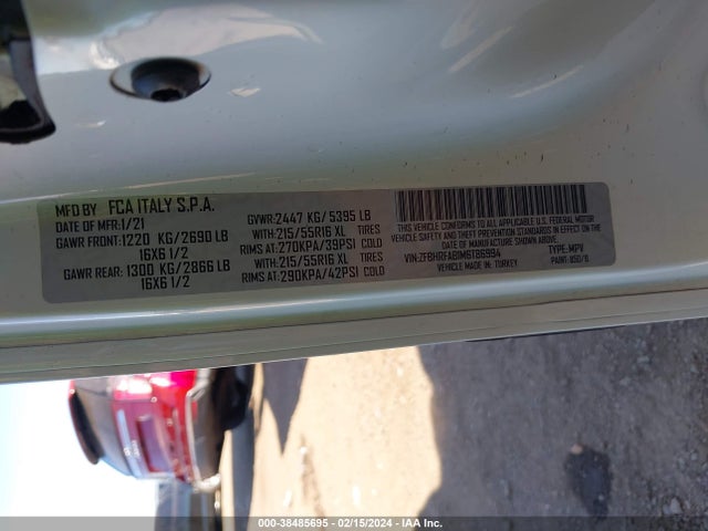 RAM Promaster City Tradesman 2021 ZFBHRFAB1M6T86994 Image 9