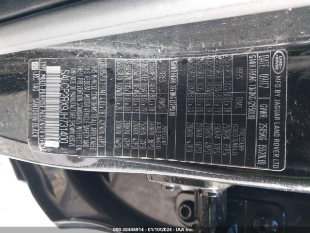 SALCP2RX9JH731400 Land Rover Discovery Sport Se