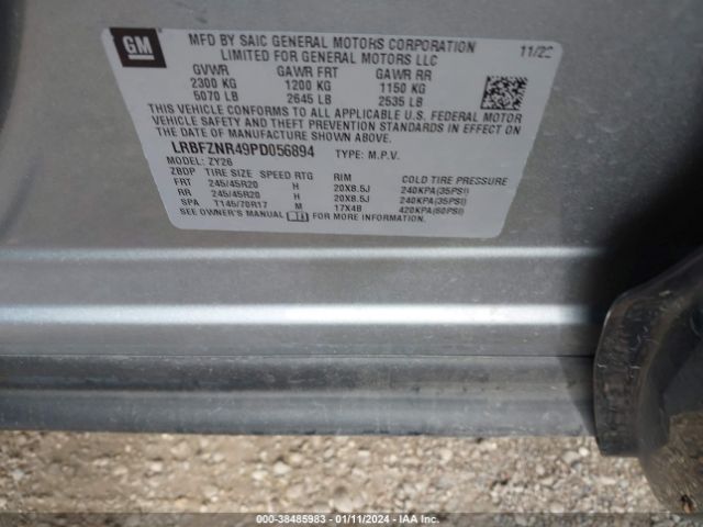 2023 BUICK ENVISION LRBFZNR49PD056894 Photo 8