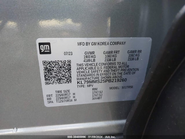 Chevrolet Trailblazer Fwd Ls 2023 KL79MMS25PB219260 Image 9