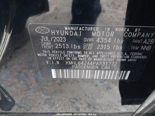 Hyundai SONATA SEL 2023 KMHL64JA4PA331772 Image 9