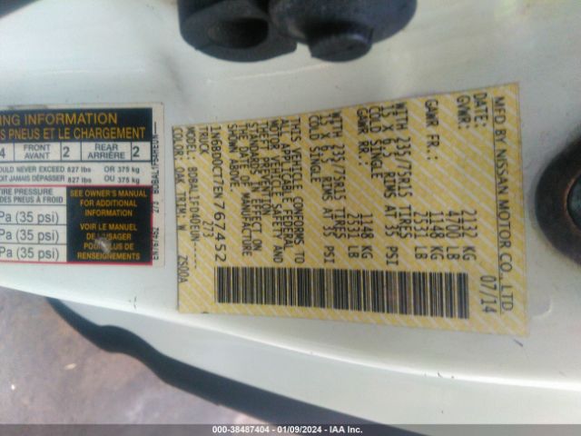 1N6BD0CT7EN767452 Nissan FRONTIER S