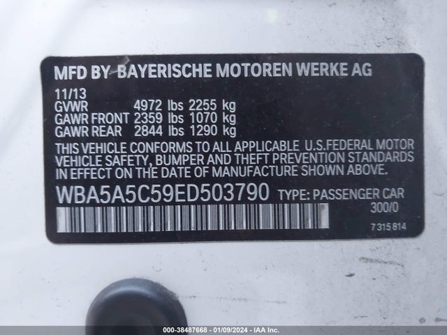 WBA5A5C59ED503790 BMW 528I