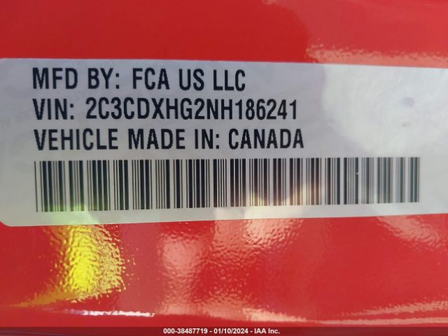 2C3CDXHG2NH186241 Dodge Charger Gt Rwd