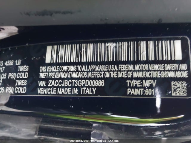 ZACCJBCT3GPD00986 Jeep Renegade Trailhawk