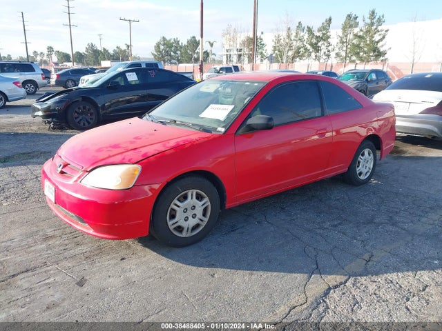 2002 HONDA CIVIC LX VIN: 1HGEM22522L015228