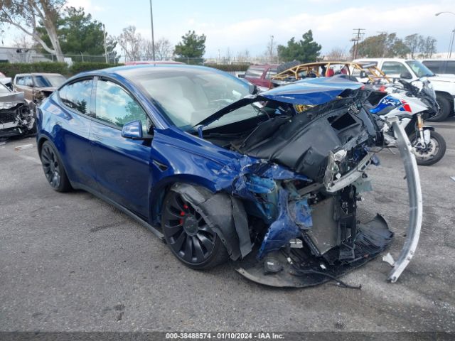 2022 TESLA MODEL Y 7SAYGDEF2NF326302