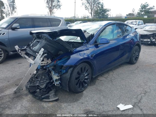 2022 TESLA MODEL Y 7SAYGDEF2NF326302 Photo 1