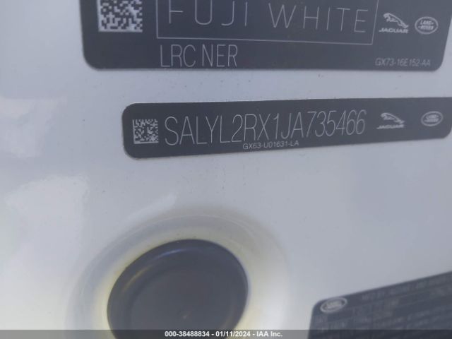 SALYL2RX1JA735466 Land Rover Range Rover Velar P250 Se R-dynamic