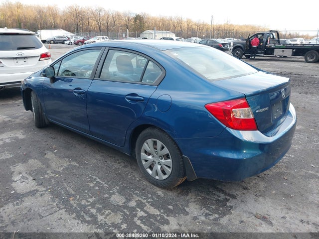 2012 HONDA CIVIC LX VIN: 19XFB2F58CE334582