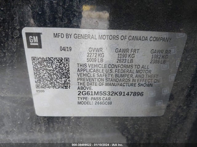 Cadillac XTS LUXURY 2019 2G61M5S32K9147896 Image 9