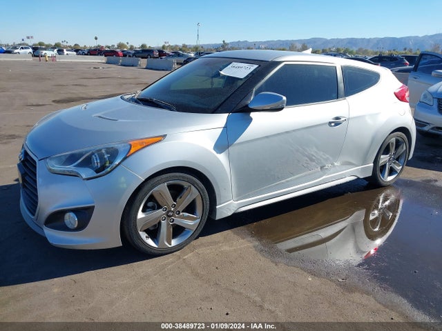2013 HYUNDAI VELOSTER TURBO W/BLACK VIN: KMHTC6AE2DU147402