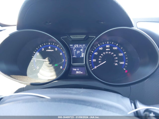 2013 HYUNDAI VELOSTER TURBO W/BLACK VIN: KMHTC6AE2DU147402