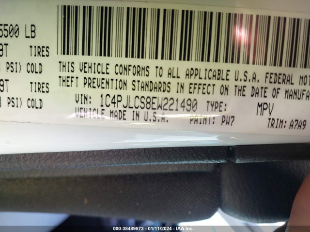 Jeep Cherokee Latitude 2014 1C4PJLCS8EW221490 Image 9