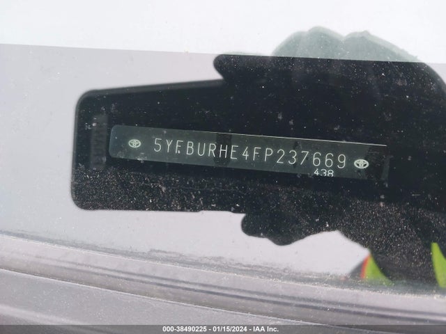 Toyota COROLLA LE 2015 5YFBURHE4FP237669 Image 9