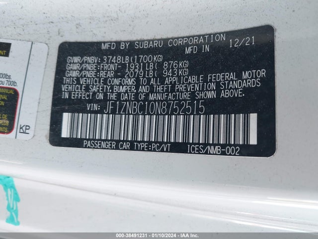 Toyota GR86 2022 JF1ZNBC10N8752515 Image 9